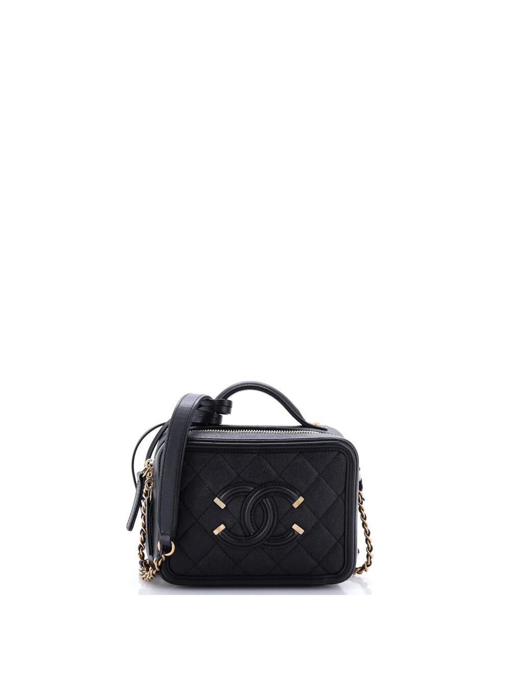 Chanel Filigree Vanity Case Quilted #352343C39B
